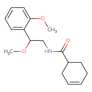 N-[2-methoxy-2-(2-methoxyphenyl)ethyl]cyclohex-3-ene-1-carboxamide