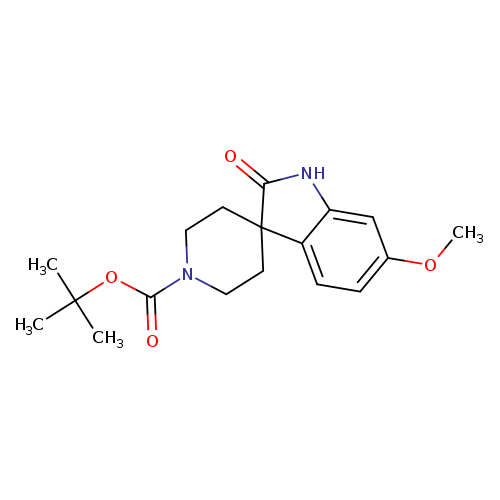 Spiro[3H-indole-3,4'-piperidine]-1'-carboxylic acid, 1,2-dihydro-6-methoxy-2-oxo-, 1,1-dimethylethyl ester