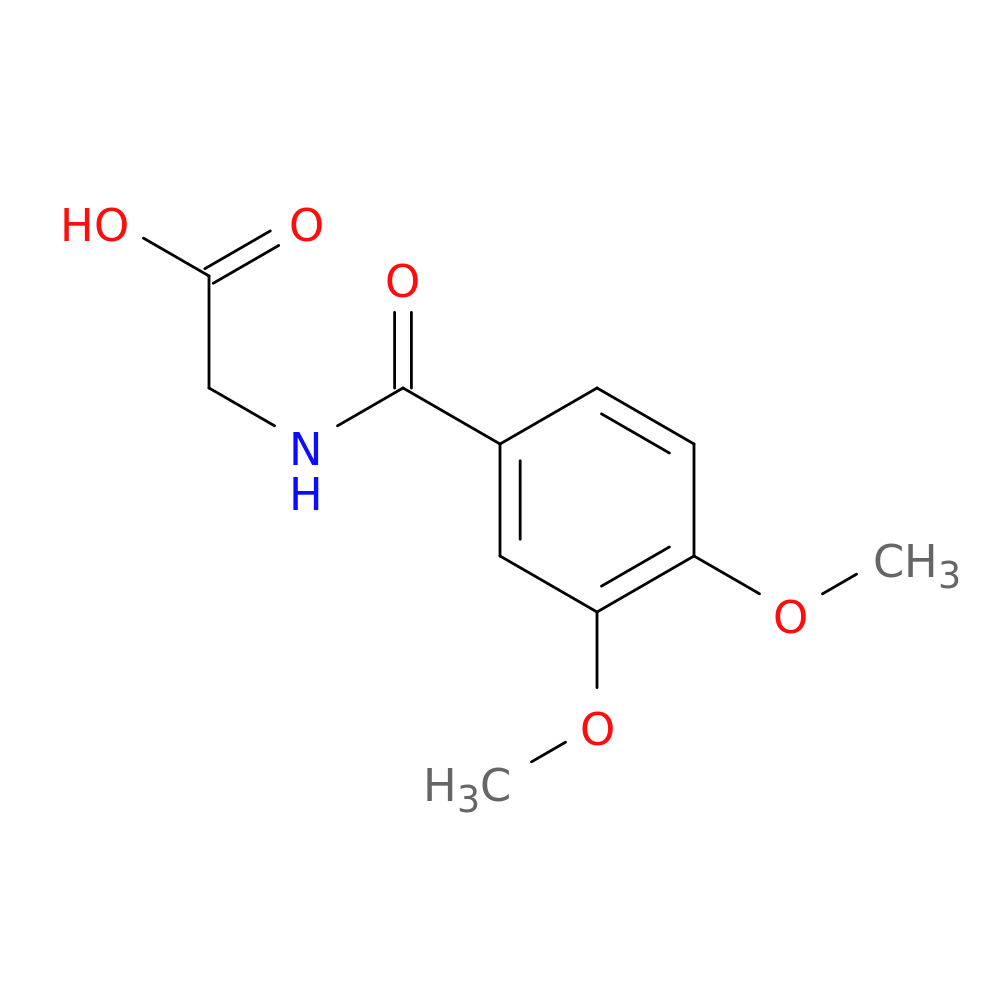 2-(3,4-Dimethoxybenzamido)acetic acid