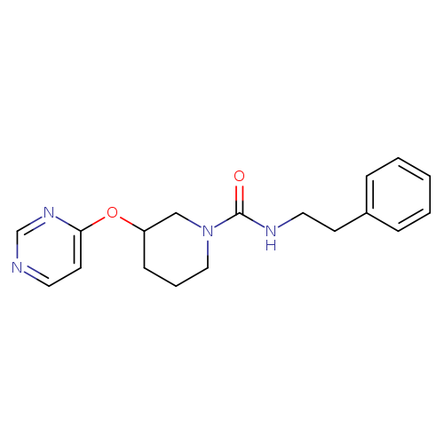 N-(2-phenylethyl)-3-(pyrimidin-4-yloxy)piperidine-1-carboxamide