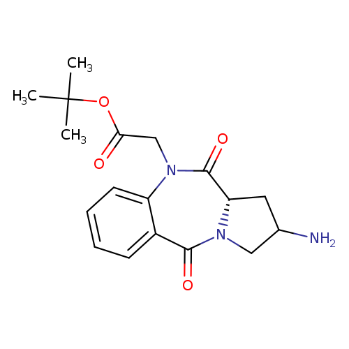 tert-Butyl [(11as)-2-amino-5,11-dioxo-2,3,11,11a-tetrahydro-1h-pyrrolo[2,1-c][1,4]benzodiazepin-10(5h)-yl]acetate