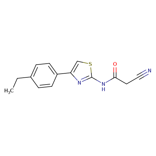 2-cyano-N-[4-(4-ethylphenyl)-1,3-thiazol-2-yl]acetamide