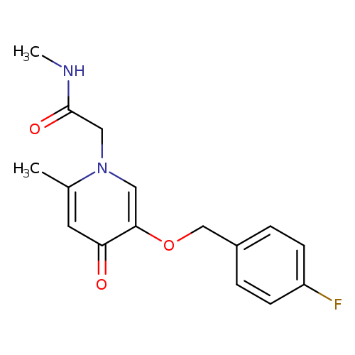 2-{5-[(4-fluorophenyl)methoxy]-2-methyl-4-oxo-1,4-dihydropyridin-1-yl}-N-methylacetamide