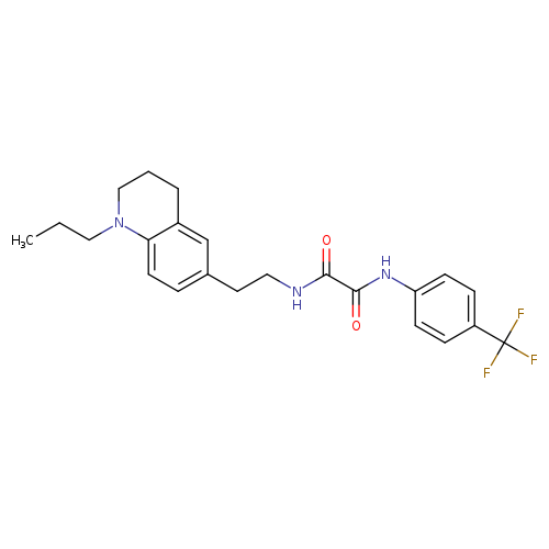 N-[2-(1-propyl-1,2,3,4-tetrahydroquinolin-6-yl)ethyl]-N'-[4-(trifluoromethyl)phenyl]ethanediamide