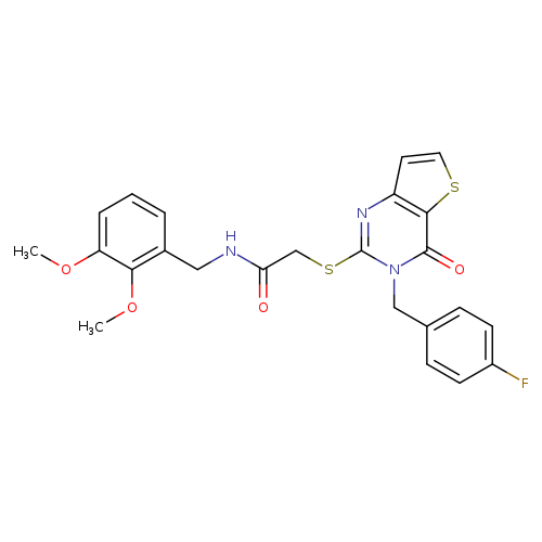 N-[(2,3-dimethoxyphenyl)methyl]-2-({3-[(4-fluorophenyl)methyl]-4-oxo-3H,4H-thieno[3,2-d]pyrimidin-2-yl}sulfanyl)acetamide