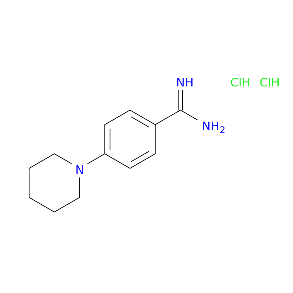 4-(piperidin-1-yl)benzene-1-carboximidamide dihydrochloride
