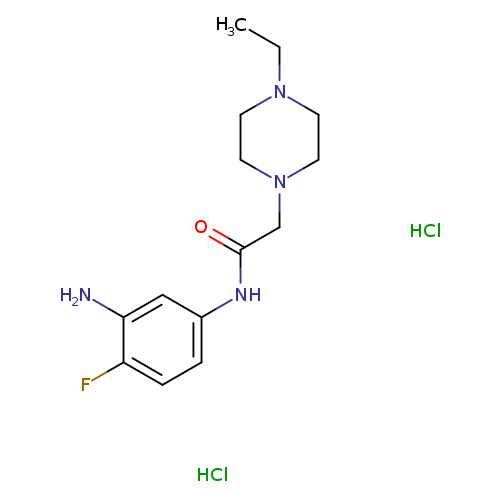N-(3-amino-4-fluorophenyl)-2-(4-ethylpiperazin-1-yl)acetamide dihydrochloride