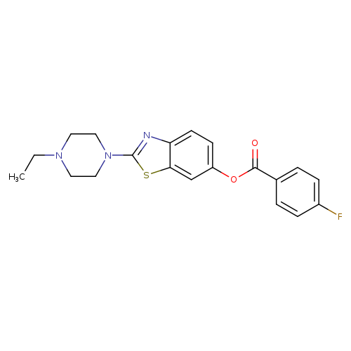 2-(4-ethylpiperazin-1-yl)-1,3-benzothiazol-6-yl 4-fluorobenzoate