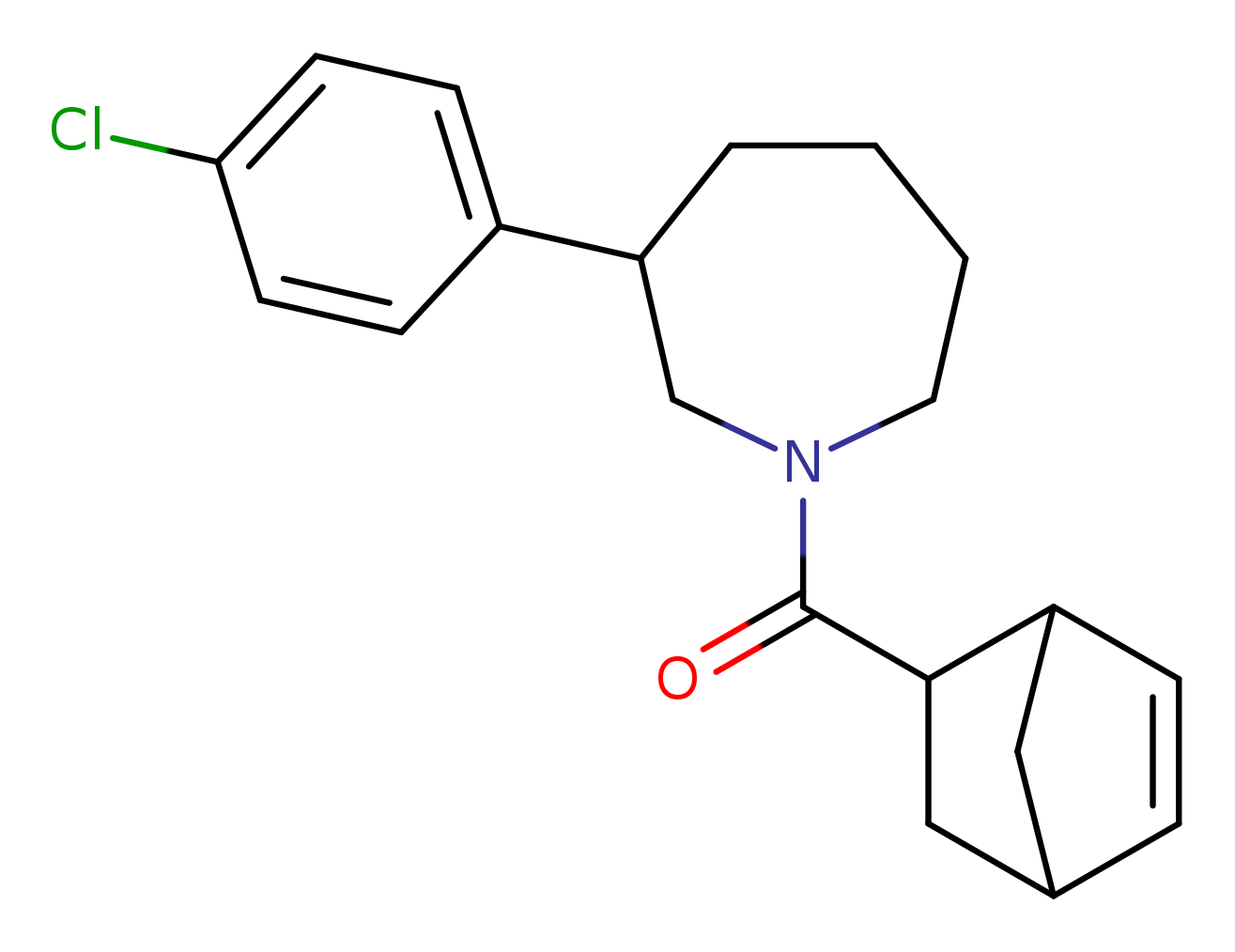 1-{bicyclo[2.2.1]hept-5-ene-2-carbonyl}-3-(4-chlorophenyl)azepane