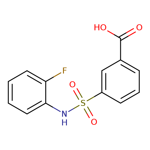 3-[(2-fluorophenyl)sulfamoyl]benzoic acid
