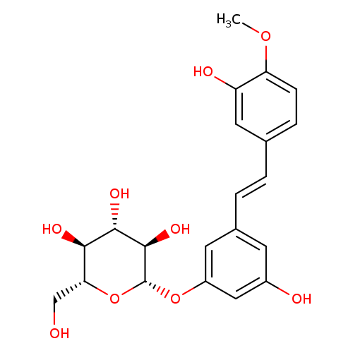 4'-Methoxy-3,3',5-stilbenetriol-3-glucoside