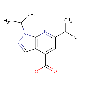 1,6-bis(propan-2-yl)-1H-pyrazolo[3,4-b]pyridine-4-carboxylic acid