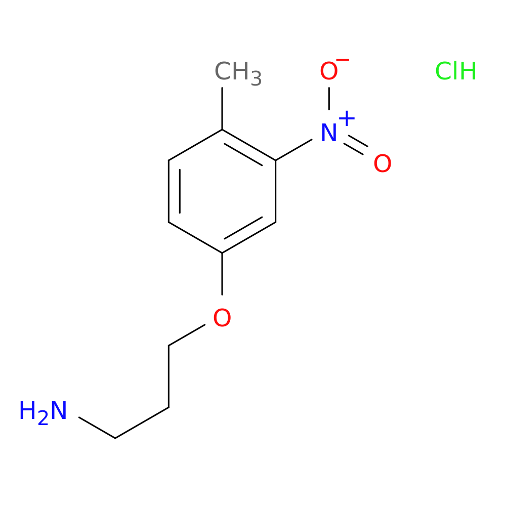 3-(4-methyl-3-nitrophenoxy)propan-1-amine hydrochloride