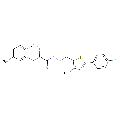 N-{2-[2-(4-chlorophenyl)-4-methyl-1,3-thiazol-5-yl]ethyl}-N'-(2,5-dimethylphenyl)ethanediamide