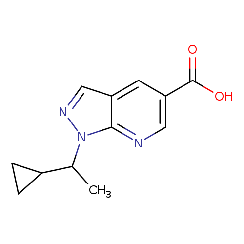 1-(1-Cyclopropylethyl)-1h-pyrazolo[3,4-b]pyridine-5-carboxylic acid