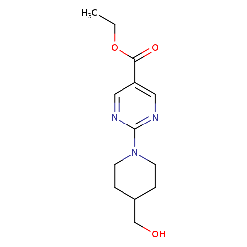 Ethyl 2-(4-(hydroxymethyl)piperidin-1-yl)pyrimidine-5-carboxylate