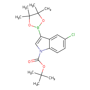 1H-Indole-1-carboxylic acid, 5-chloro-3-(4,4,5,5-tetramethyl-1,3,2-dioxaborolan-2-yl)-, 1,1-dimethylethyl ester