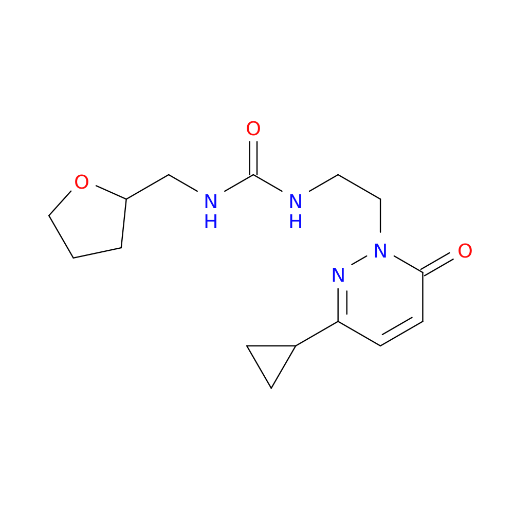 1-[2-(3-cyclopropyl-6-oxo-1,6-dihydropyridazin-1-yl)ethyl]-3-[(oxolan-2-yl)methyl]urea