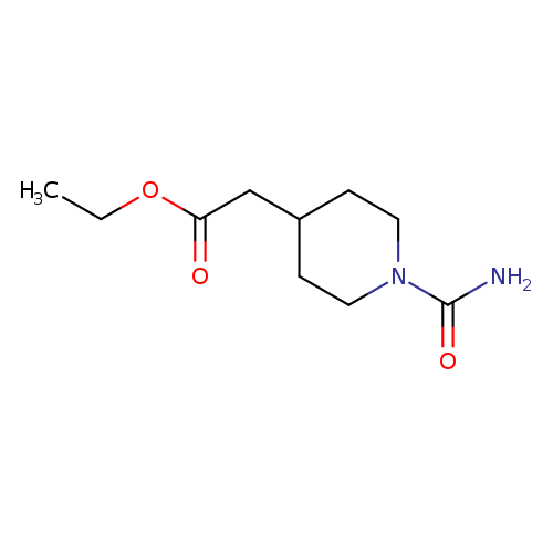 4-Piperidineacetic acid, 1-(aminocarbonyl)-, ethyl ester
