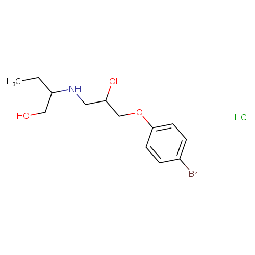 2-{[3-(4-bromophenoxy)-2-hydroxypropyl]amino}butan-1-ol hydrochloride