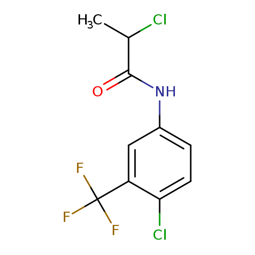 2-chloro-N-[4-chloro-3-(trifluoromethyl)phenyl]propanamide
