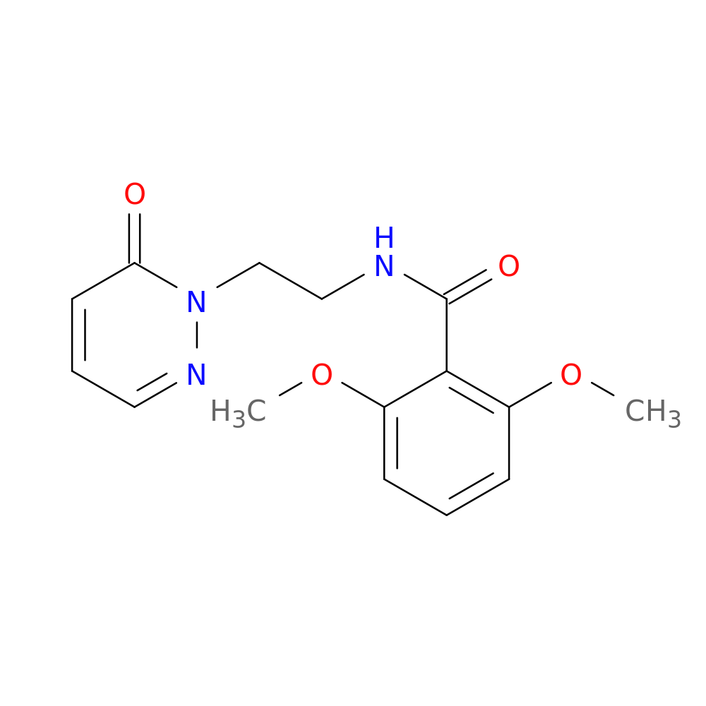 2,6-dimethoxy-N-[2-(6-oxo-1,6-dihydropyridazin-1-yl)ethyl]benzamide