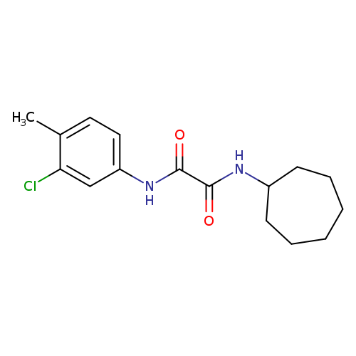 N-(3-chloro-4-methylphenyl)-N'-cycloheptylethanediamide