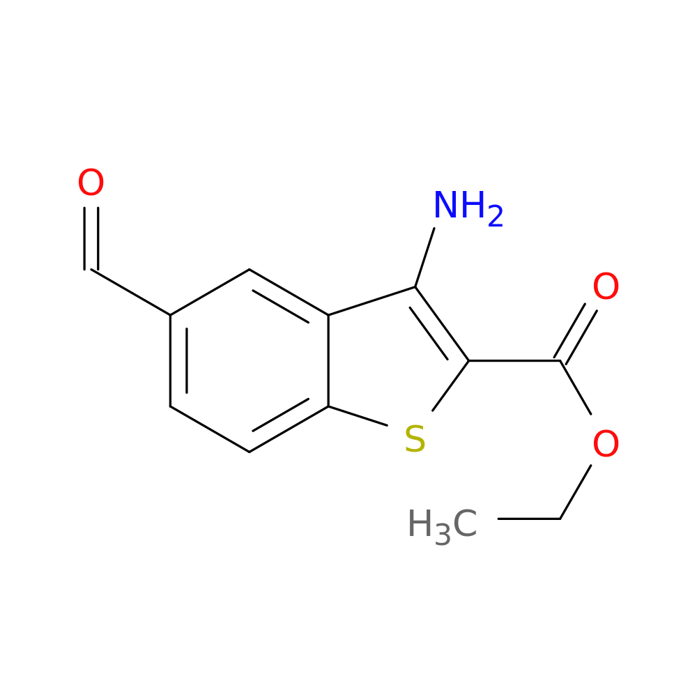 Ethyl 3-amino-5-formylbenzo[b]thiophene-2-carboxylate