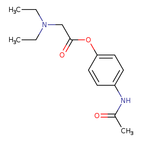 Glycine, N,N-diethyl-, 4-(acetylamino)phenyl ester