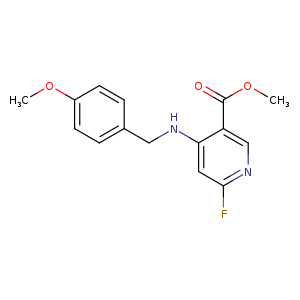 Methyl 4-(4-methoxybenzylamino)-6-fluoropyridine-3-carboxylate