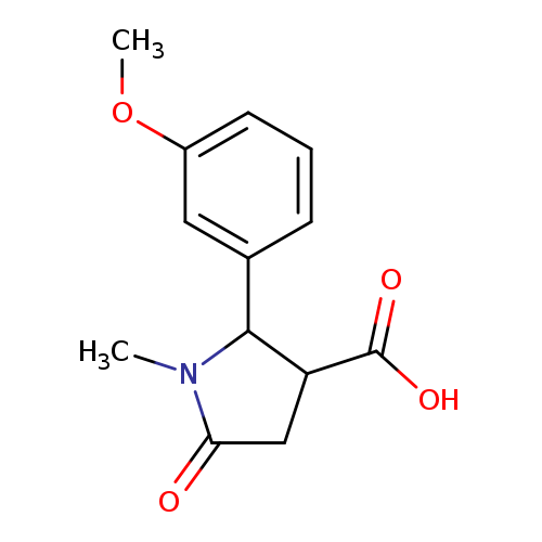 2-(3-Methoxyphenyl)-1-methyl-5-oxopyrrolidine-3-carboxylic acid