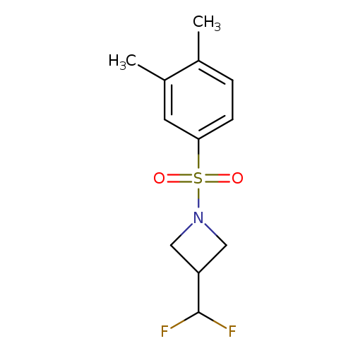 3-(difluoromethyl)-1-(3,4-dimethylbenzenesulfonyl)azetidine