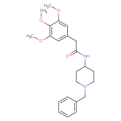 N-(1-benzylpiperidin-4-yl)-2-(3,4,5-trimethoxyphenyl)acetamide