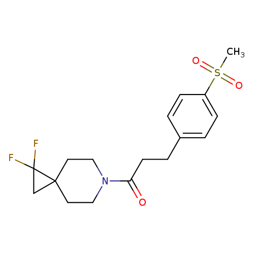 1-{1,1-difluoro-6-azaspiro[2.5]octan-6-yl}-3-(4-methanesulfonylphenyl)propan-1-one