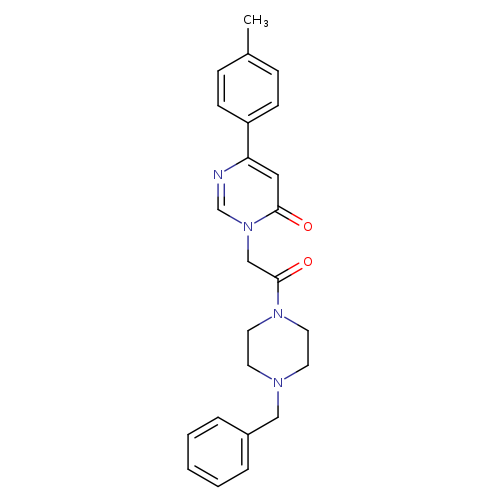 3-[2-(4-benzylpiperazin-1-yl)-2-oxoethyl]-6-(4-methylphenyl)-3,4-dihydropyrimidin-4-one