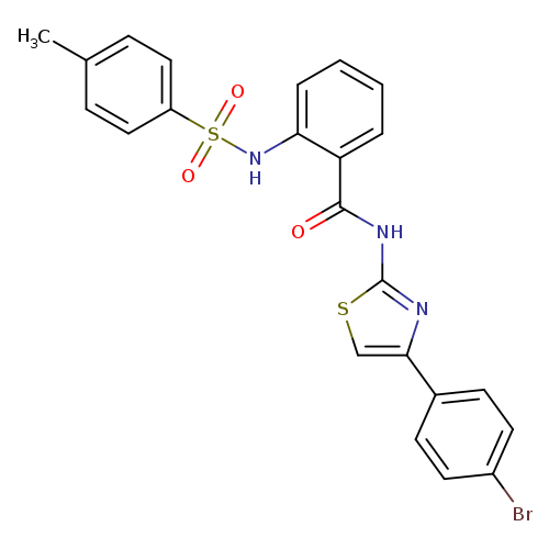 N-[4-(4-bromophenyl)-1,3-thiazol-2-yl]-2-(4-methylbenzenesulfonamido)benzamide