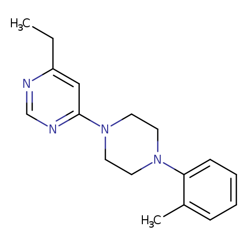 4-ethyl-6-[4-(2-methylphenyl)piperazin-1-yl]pyrimidine