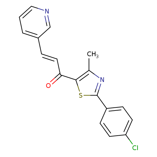 (2E)-1-[2-(4-chlorophenyl)-4-methyl-1,3-thiazol-5-yl]-3-(pyridin-3-yl)prop-2-en-1-one