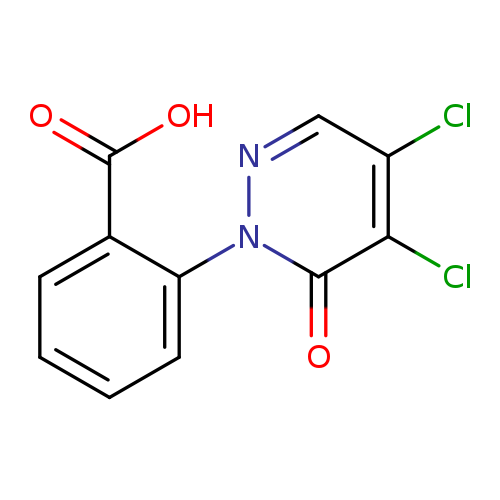 2-(4,5-dichloro-6-oxo-1,6-dihydropyridazin-1-yl)benzoic acid