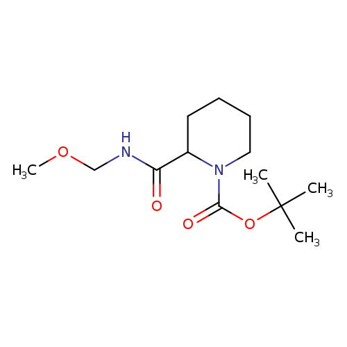 1-Piperidinecarboxylic acid, 2-[(methoxymethylamino)carbonyl]-, 1,1-dimethylethyl ester