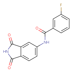 N-(1,3-dioxo-2,3-dihydro-1H-isoindol-5-yl)-3-fluorobenzamide