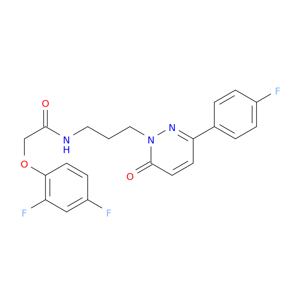 2-(2,4-difluorophenoxy)-N-{3-[3-(4-fluorophenyl)-6-oxo-1,6-dihydropyridazin-1-yl]propyl}acetamide