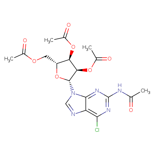Acetamide, N-[6-chloro-9-(2,3,5-tri-O-acetyl-β-D-ribofuranosyl)-9H-purin-2-yl]-
