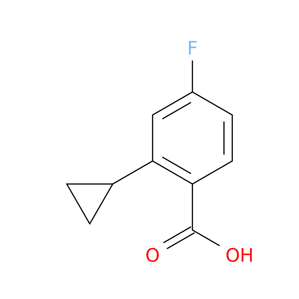 2-Cyclopropyl-4-fluorobenzoic acid