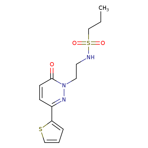 N-{2-[6-oxo-3-(thiophen-2-yl)-1,6-dihydropyridazin-1-yl]ethyl}propane-1-sulfonamide