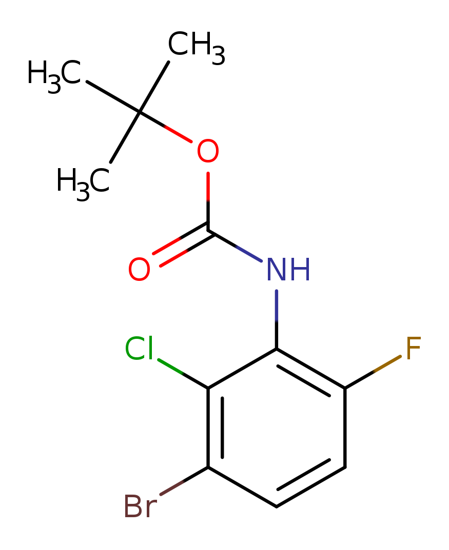3-Bromo-2-chloro-6-fluoroaniline, n-boc protected
