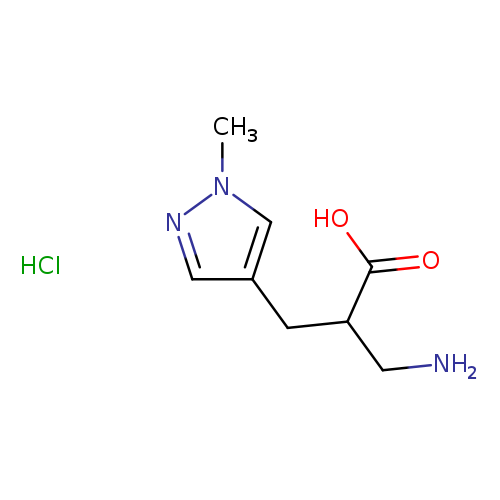 3-amino-2-[(1-methyl-1H-pyrazol-4-yl)methyl]propanoic acid hydrochloride