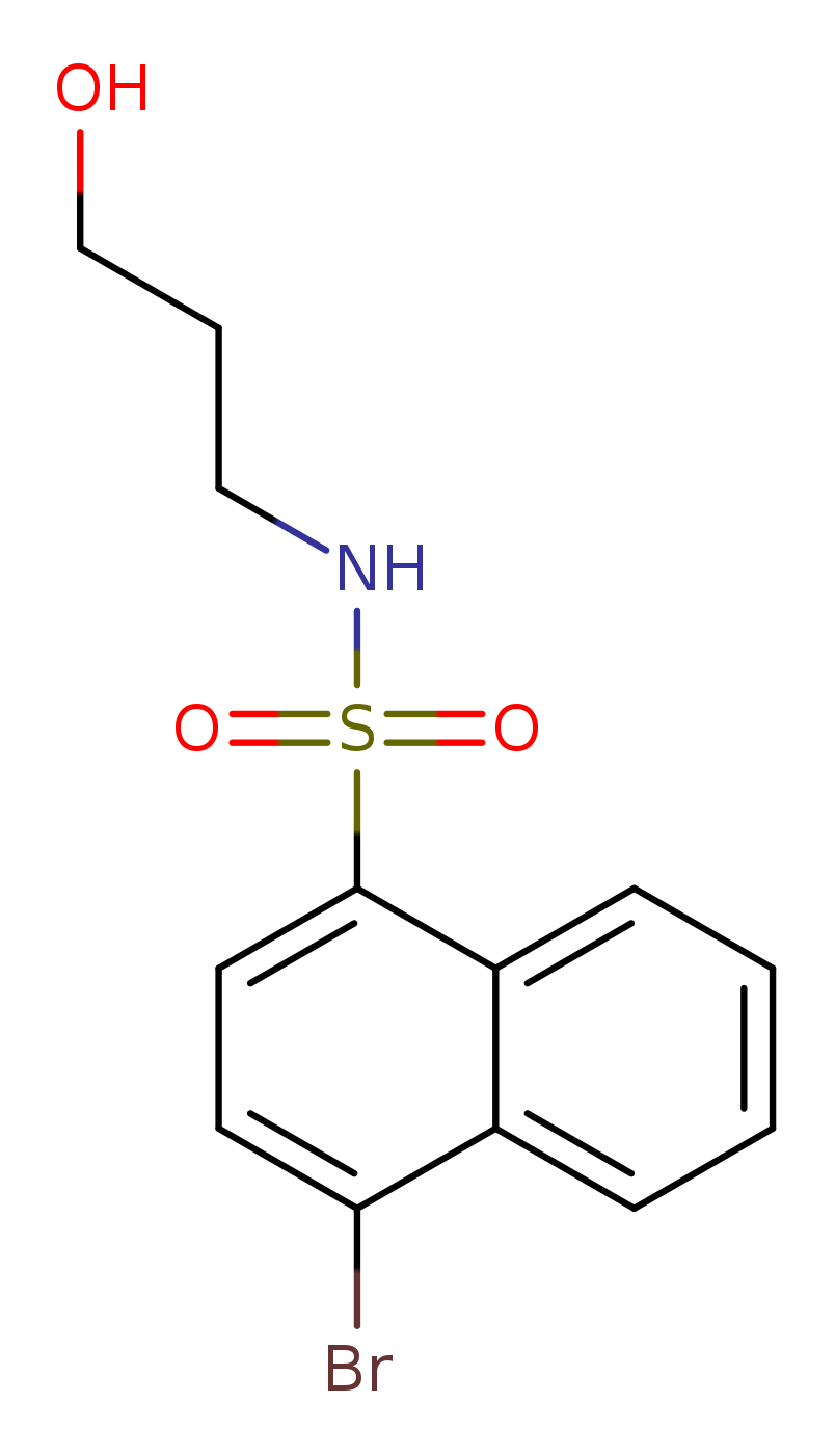 4-Bromo-naphthalene-1-sulfonic acid (3-hydroxy-propyl)-amide
