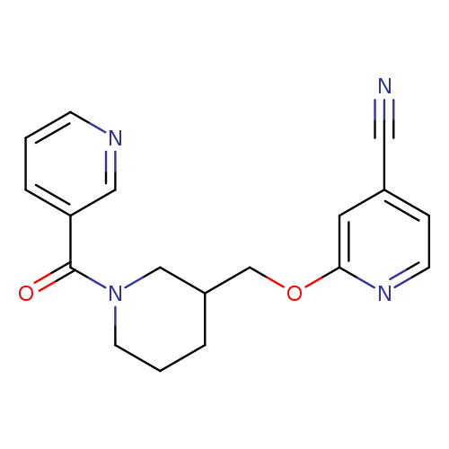 2-{[1-(pyridine-3-carbonyl)piperidin-3-yl]methoxy}pyridine-4-carbonitrile