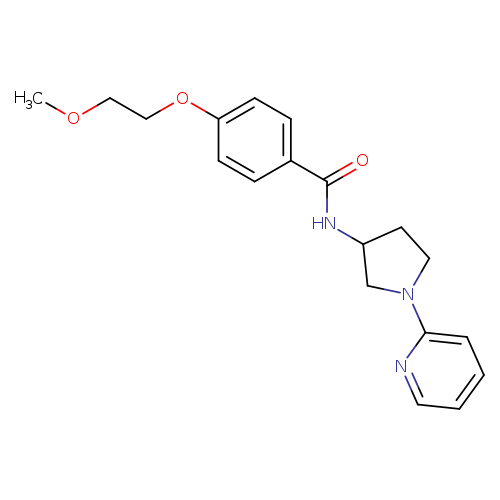 4-(2-methoxyethoxy)-N-[1-(pyridin-2-yl)pyrrolidin-3-yl]benzamide